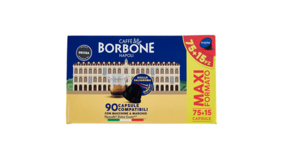 Caffè Borbone Miscela Decisa Capsule Compatibili Nescafè Dolce Gusto* 90 x 7 g