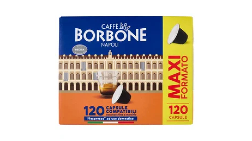 Caffè Borbone Miscela Decisa Capsule Compatibili Nespresso* ad uso domestico 120 x 5 g