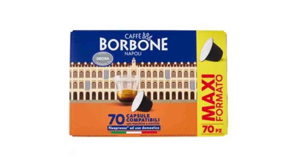 Caffè Borbone Miscela Decisa Capsule Compatibili Nespresso* ad uso domestico 70 x 5 g