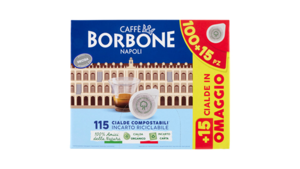 Caffè Borbone Miscela Decisa Cialde Compostabili* 115 x 7,2 g