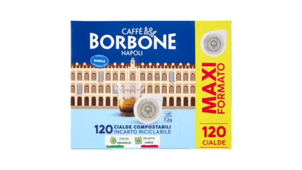Caffè Borbone Miscela Nobile Cialde Compostabili* 120 x 7,2 g