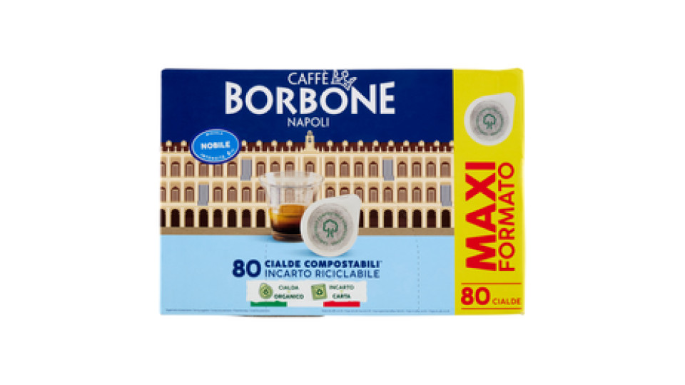 Caffè Borbone Miscela Nobile Cialde Compostabili* 80 x 7,2 g