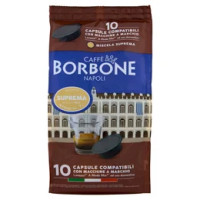 Caffè Borbone Miscela Suprema Capsule Compatibili Lavazza* A modo Mio* ad uso domestico 10 x 7,2 g