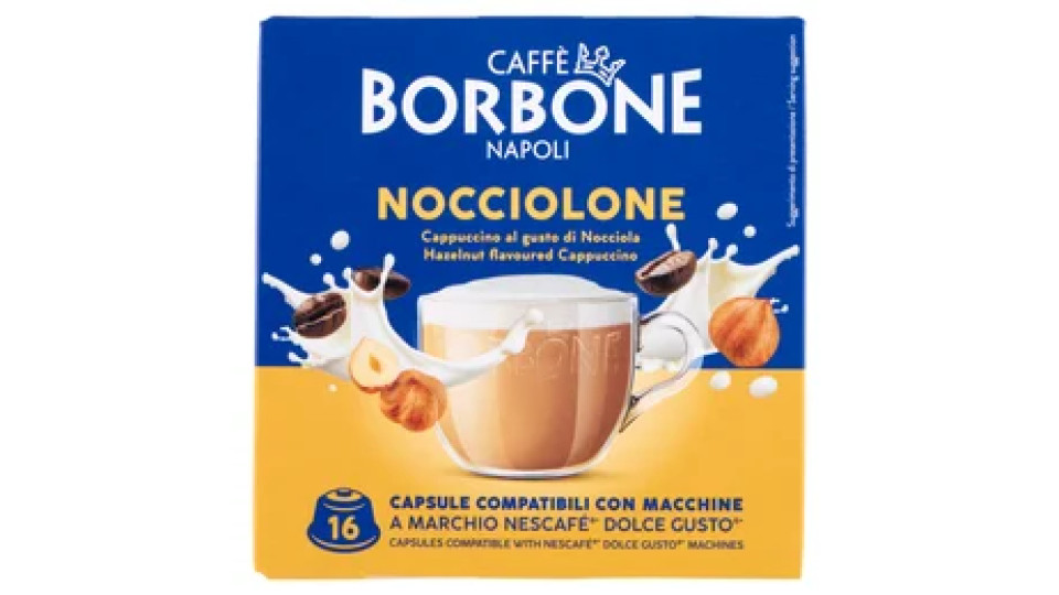 Caffè Borbone Nocciolone Capsule Compatibili Nescafè* Dolce Gusto* 16 x 14 g