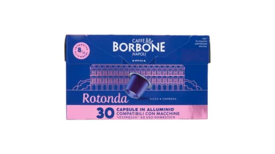 Caffè Borbone Rotonda Capsule in Alluminio Compatibili Nespresso* 30 x 5 g