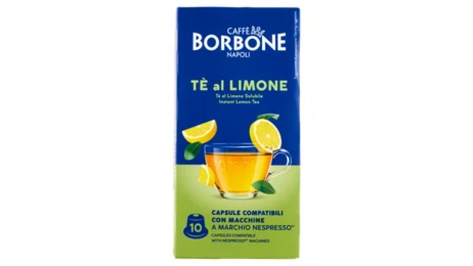 Caffè Borbone Tè al Limone Capsule Compatibili Nespresso* 10 x 9 g