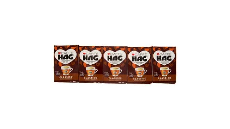 Caffè HAG Bar 200 bustine di caffè macinato decaffeinato 1,3 kg
