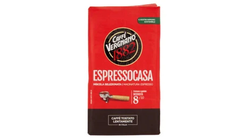 Caffè Vergnano 1882 Espressocasa Miscela Selezionata Macinatura Espresso 250 g