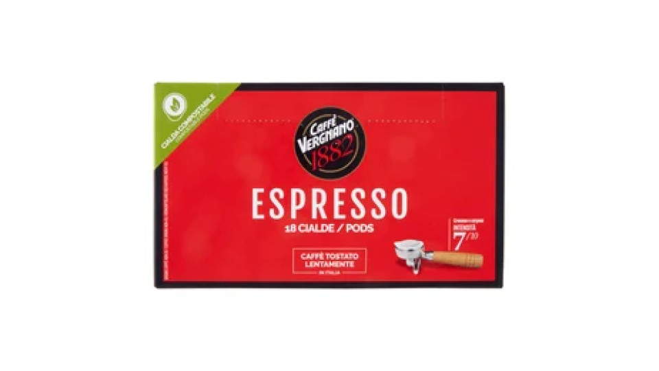 Caffè Vergnano 1882 Espresso Cialda Compostabile 18 x 6,94 g