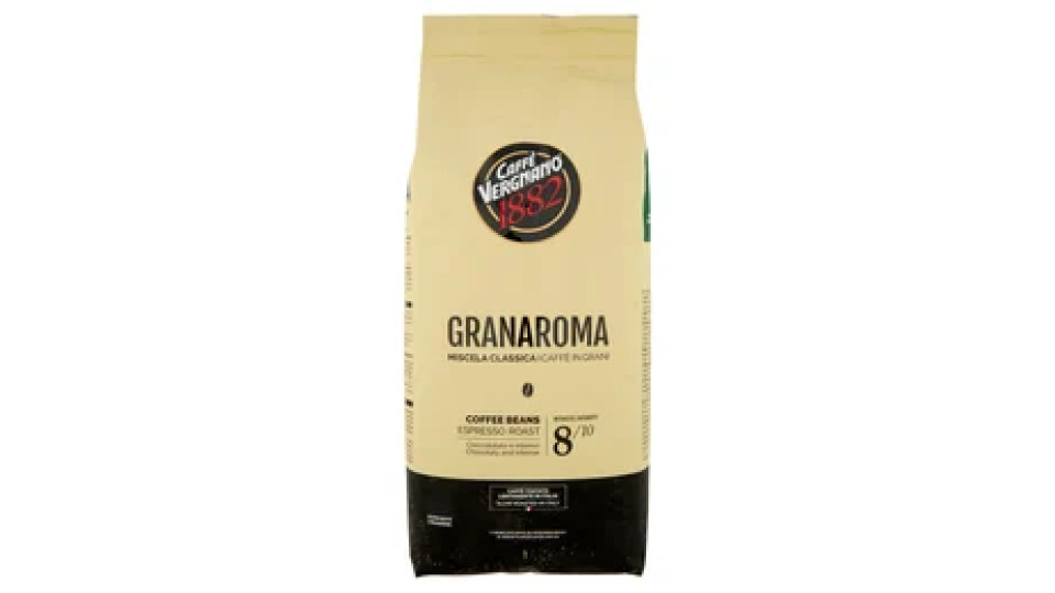 Caffè Vergnano 1882 Granaroma Miscela Classica Caffè in Grani 1000 g