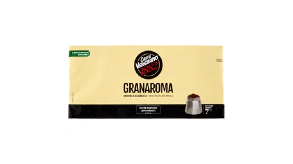 Caffè Vergnano 1882 Granaroma Miscela Classica Macinatura Moka 4 x 250 g