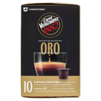 Caffè Vergnano 1882 Oro Capsule Compatibili Nespresso* 10 x 5 g