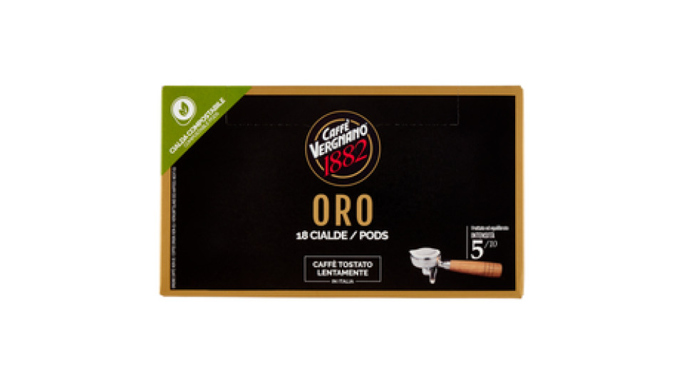 Caffè Vergnano 1882 Oro Cialda Compostabile 18 x 6,94 g