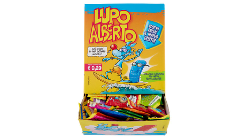 Caramelle Gommose agli Aromi Frutti Assortiti Lupo Alberto 200 x 11,5 g