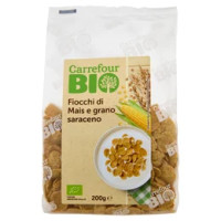 Carrefour Bio Fiocchi di Mais e grano saraceno 200 g
