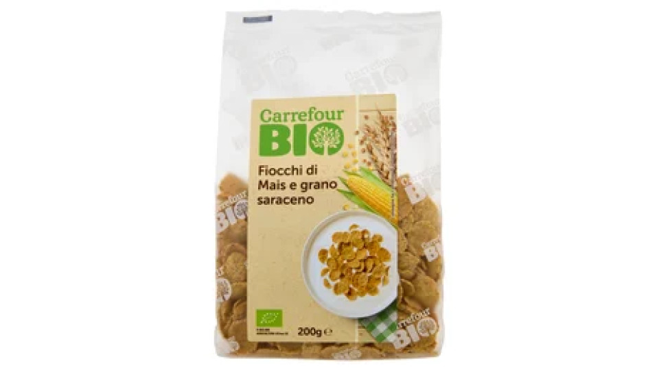 Carrefour Bio Fiocchi di Mais e grano saraceno 200 g