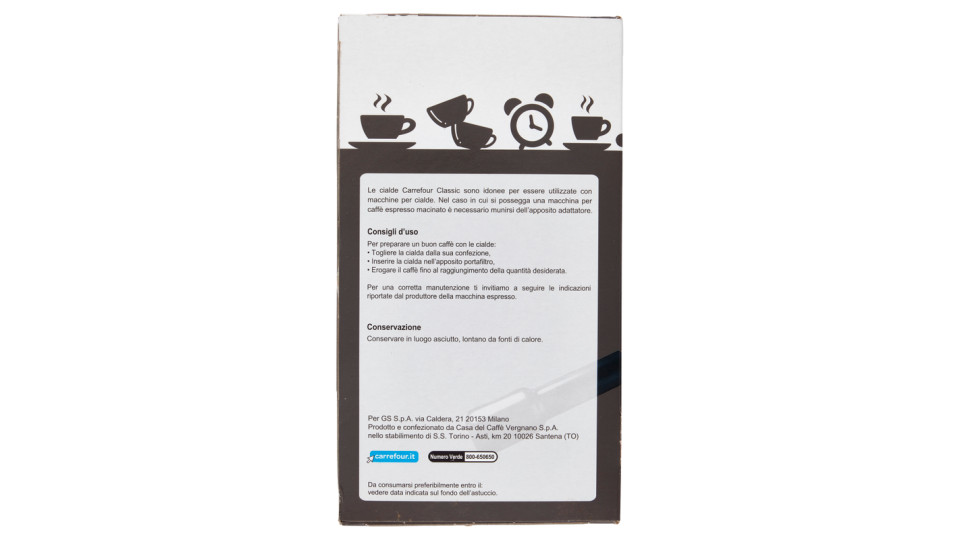 Carrefour Classic Caffè Espresso in Cialde 18 x 6,95 g