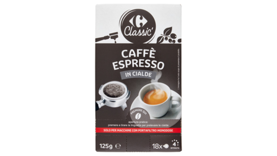 Carrefour Classic Caffè Espresso in Cialde 18 x 6,95 g