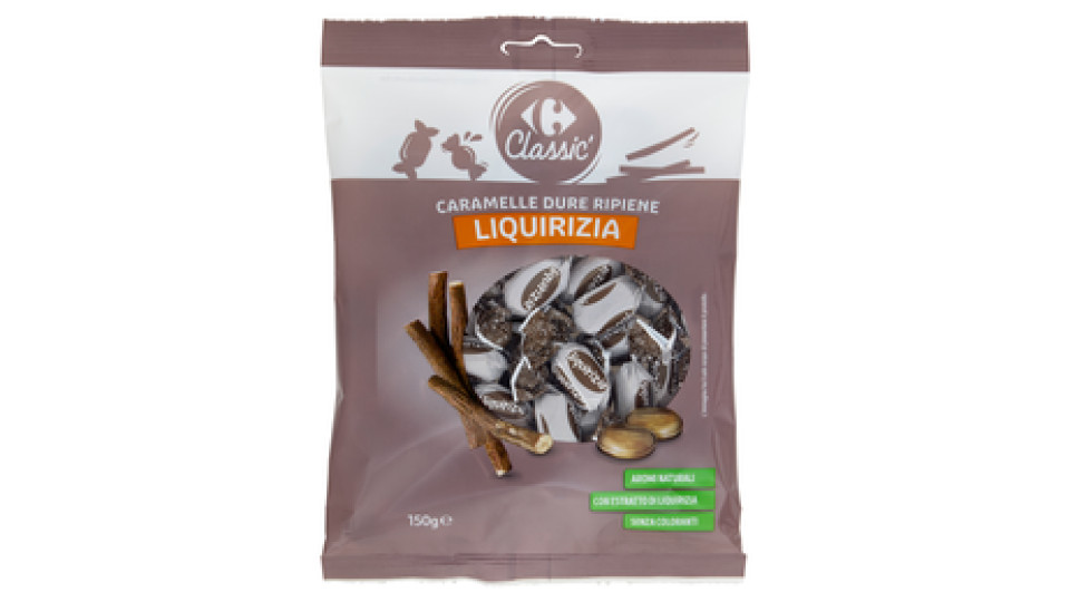Carrefour Classic Caramelle Dure Ripiene Liquirizia 150 g