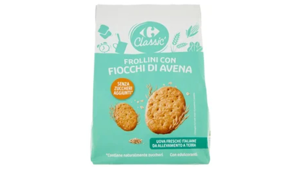 Carrefour Classic Frollini con Fiocchi di Avena 350 g