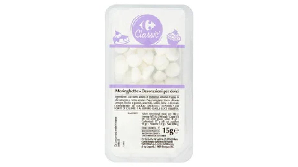 Carrefour Classic Meringhette 15 g