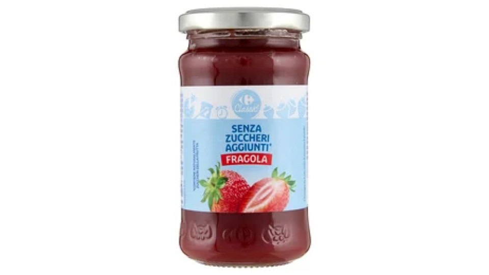 Carrefour Classic Senza Zuccheri Aggiunti* Fragola 220 g
