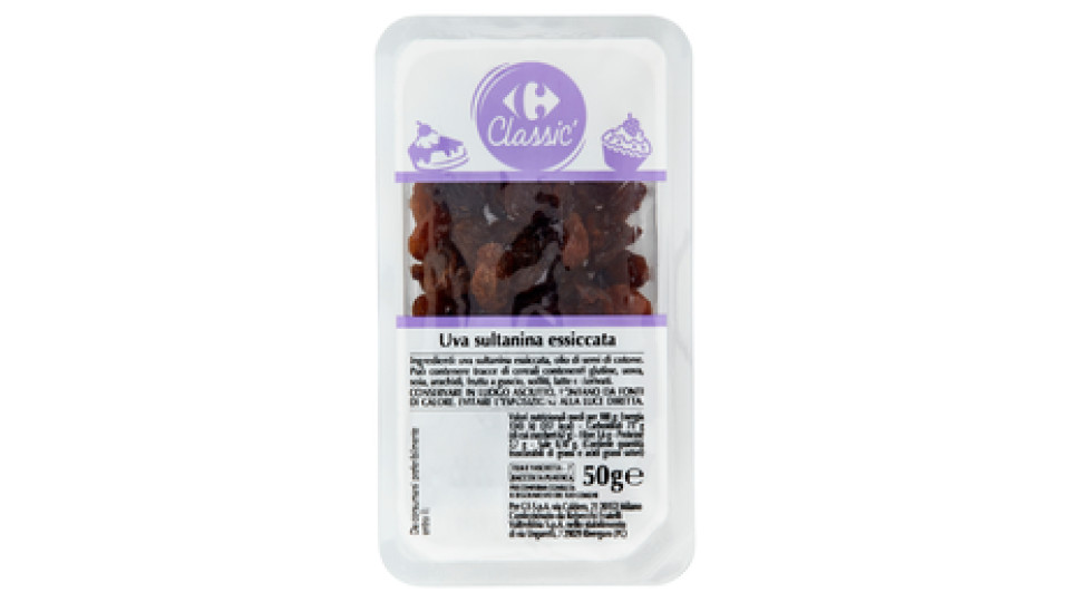 Carrefour Classic Uva sultanina essiccata 50 g