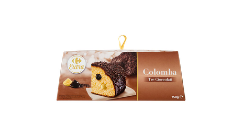 Carrefour Extra Colomba Tre Cioccolati 750 g