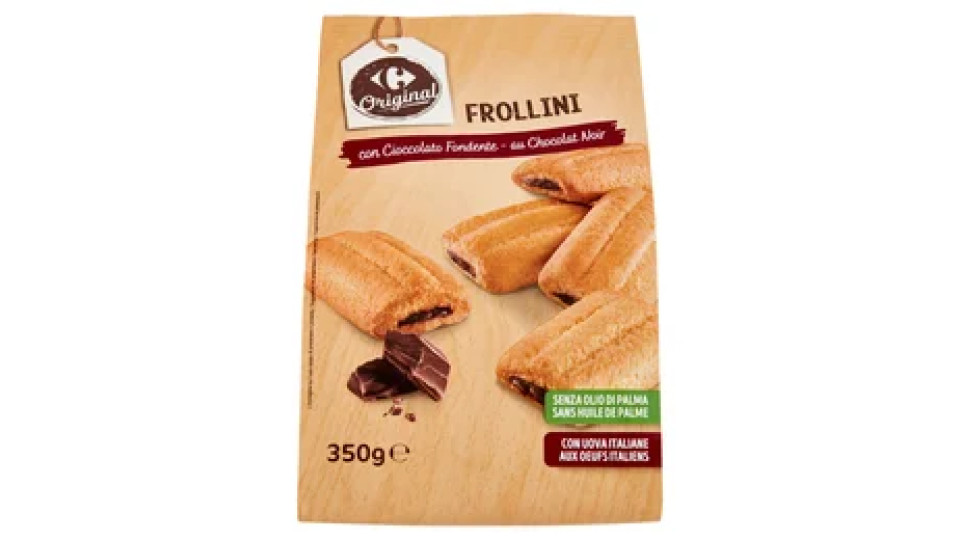 Carrefour Original Frollini con Cioccolato Fondente 350 g