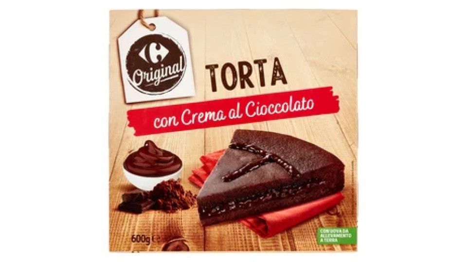 Carrefour Original Torta con Crema la Cioccolato 600 g