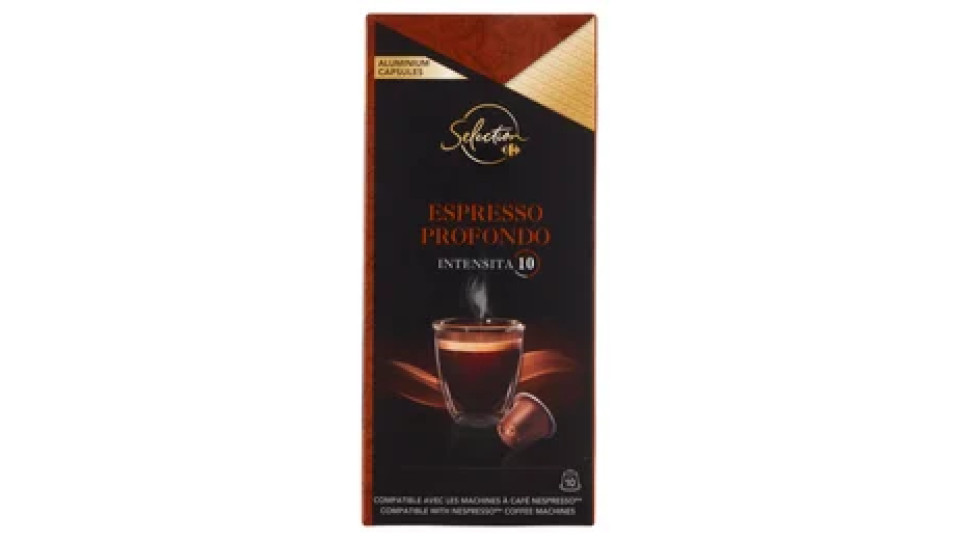 Carrefour Selection Espresso Profondo Intensità 10 10 Capsule 52 g