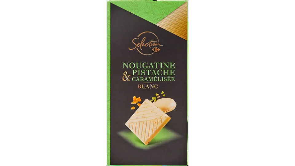 Carrefour Selection Tavoletta di Cioccolato Bianco e Pistacchio