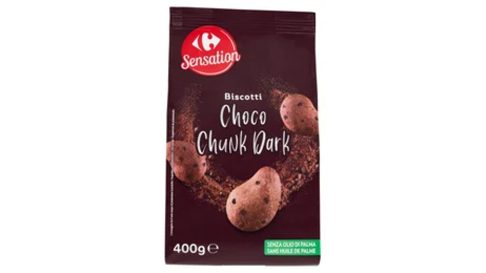 Carrefour Sensat Biscotti Choco Chunk Dark 400 g