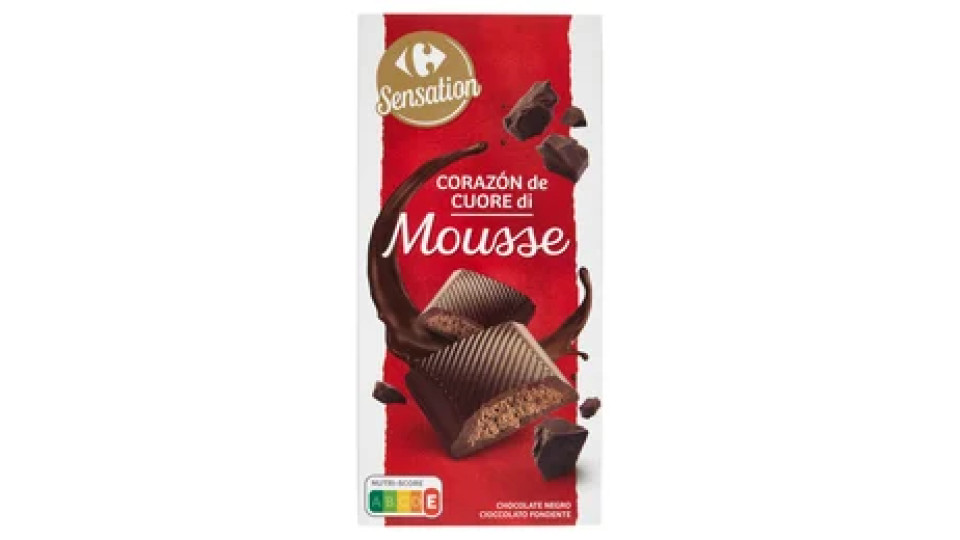 Carrefour Sensation Cuore di Mousse Cioccolato Fondente 160 g