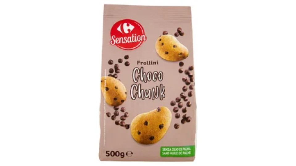 Carrefour Sensation Frollini Choco Chunk 500 g