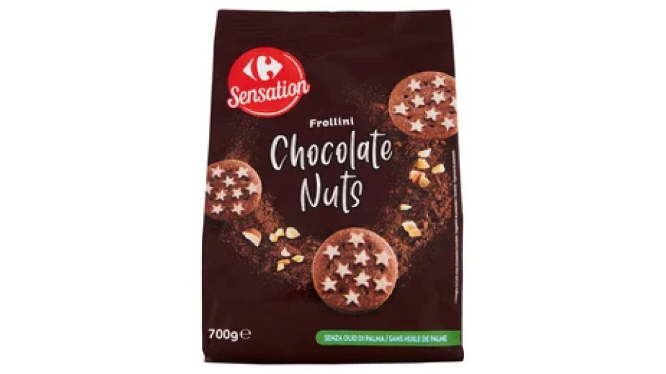 Carrefour Sensation Frollini Chocolate Nuts 700 g