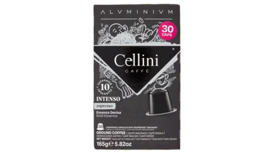 Cellini Caffè Aluminium Intenso espresso 30 Capsule Compatibili 165 g
