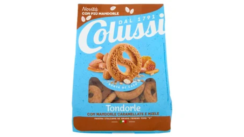 Colussi Tondorle con Mandorle Caramellate e Miele 500 g