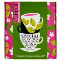 CUPPER Collection Tè e Tisane Bio Fairtrade Cofanetto Assortito di 9 Tè e Infusi, 45 bustine 86,75 g