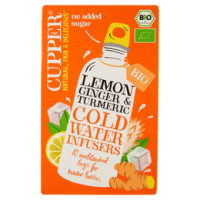 CUPPER Infuso a freddo Biologico di Limone, Zenzero e Curcuma 10 bustine