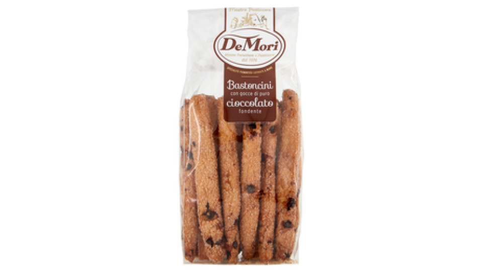 De Mori Bastoncini con gocce di puro cioccolato fondente 200 g
