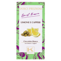 Dolci Preziosi Ernst Knam Tavoletta Cioccolato Bianco con Limone e Capperi 70g