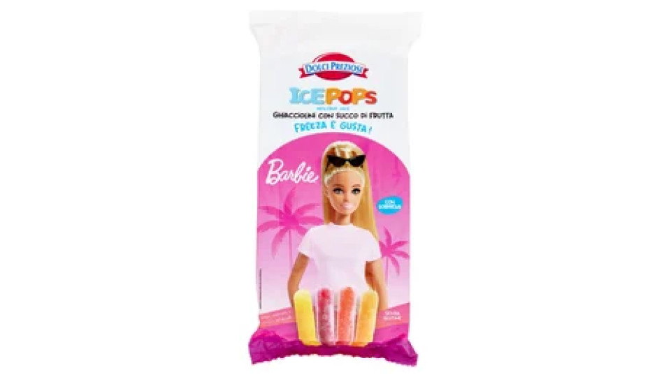 Dolci Preziosi Ice Pops Ghiacciolini con Succo di Frutta Barbie 10 x 40 ml