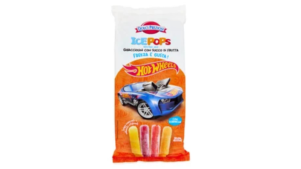 Dolci Preziosi Ice Pops Ghiacciolini con Succo di Frutta Hot Wheels 10 x 40 ml