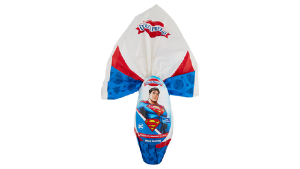 Dolci Preziosi Uovo Cioccolato Finissimo al Latte Superman 240 g
