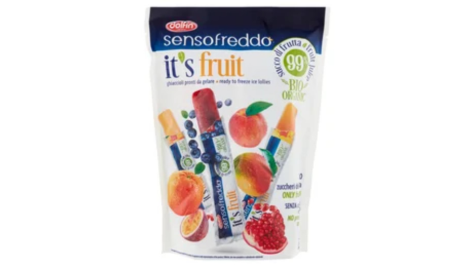 dolfin sensofreddo it's fruit Bio Organic ghiaccioli pronti da gelare 10 x 40 ml