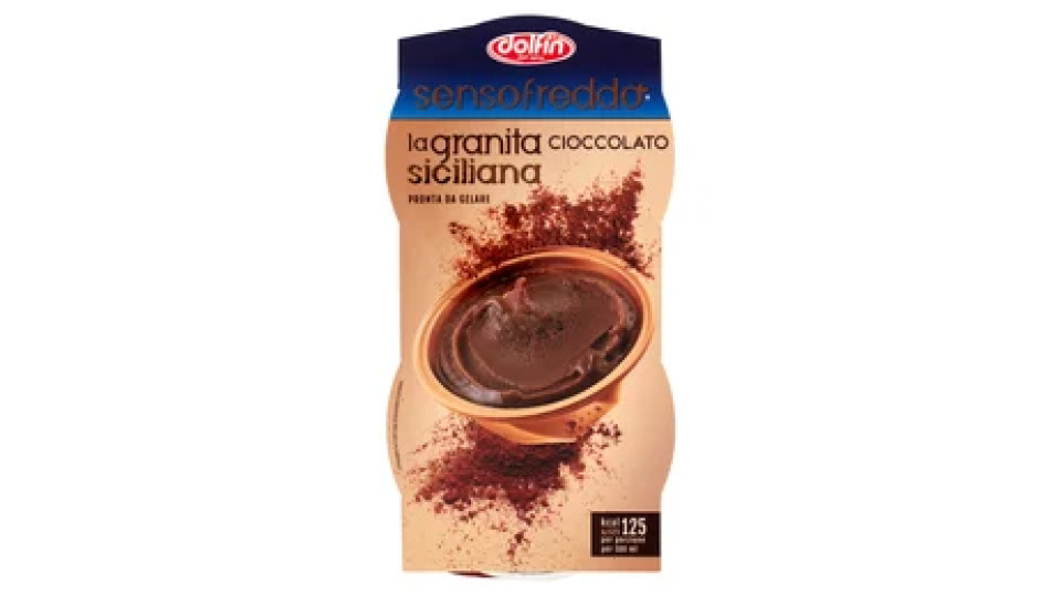 dolfin sensofreddo la granita siciliana Cioccolato 2 x 100 ml