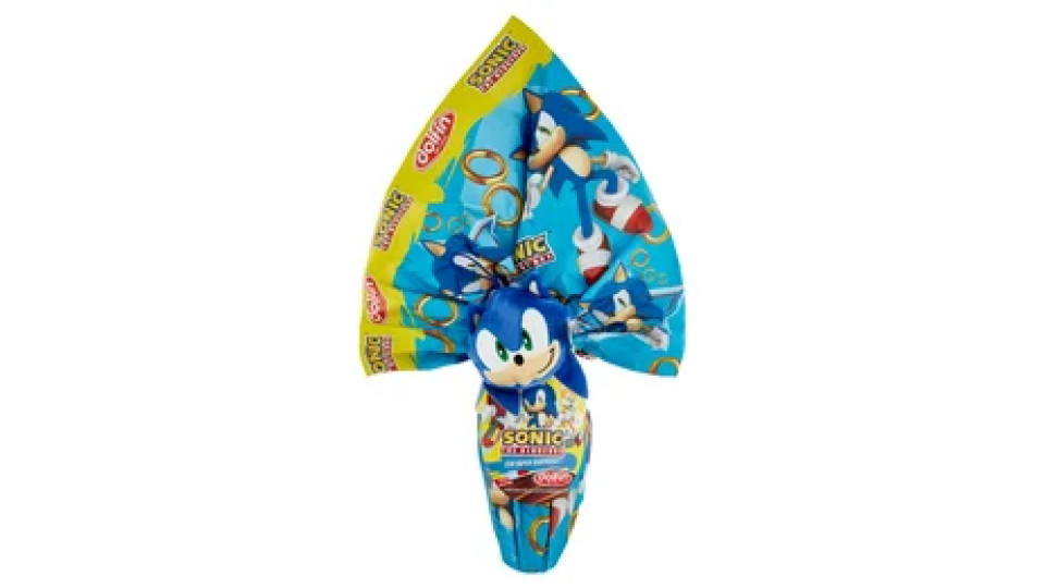 dolfin Uovo di Cioccolato al Latte Finissimo Sonic the Hedgehog 320 g