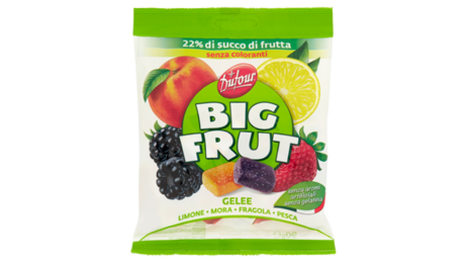 Dufour Big Frut Gelee Limone - Mora - Fragola - Pesca 90 g