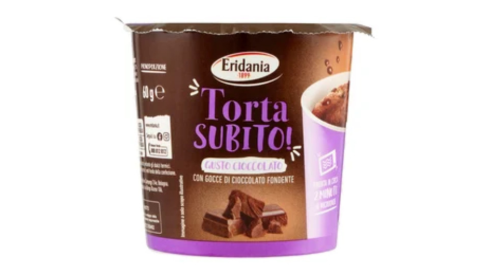 Eridania Torta Subito! Gusto Cioccolato 60 g